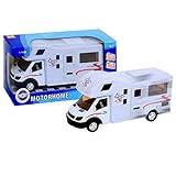 Edad mínima: 3 años. MGM 025502 - Vehículo en Miniatura con Sistema de retrofricción, Modelo a Escala 1/48, Caravana de plástico y Metal de diseño Retro, 17 cm, 20 x 10 x 6 cm