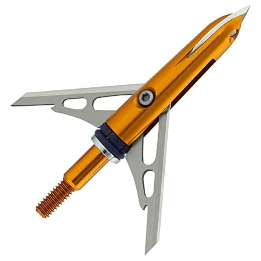 Rage Crossbow X, 2-Blade Archery Arrow Broadhead, 100 or 125 Grain with Shock Collar Technology (3-Pack)