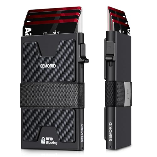 SEMORID RFID Blocking Slim Card Holder Wallet for Men Wallet Minimalist