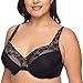 Olga Women's Plus-Size Cloud 9 Underwire Contour Bra with Lace, Black, 40DD