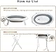 Anmas Power Small Pet Bathtub, Raised Pet Bath,Multifunctional Foldable Pet Bath with Drainage Tube, Portable Bath for Small Dogs and Cats (Gray)
