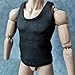 SSbeauty M 1/6 Custom Scale T-Shirt Sleeveless Vest Clothes for 12