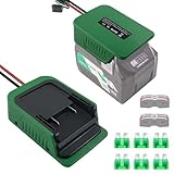 2Packs Power Wheels Adapter for Hitachi 18V 36V for Metabo HPT 18V Battery with Fuse,Work for Hitachi &for Metabo 18Volt Power Wheel Battery Converter for Rc Car, Robotics, Rc Truck,DIY use