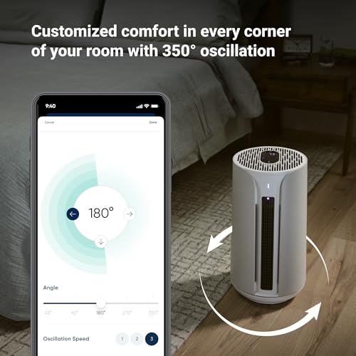 BLUEAIR ComfortPure T10i, Powerful 3-in-1 air care for year round comfort: Cools, Heats & Purifies, HEPASilent Cleaner for Home, Pets, Allergies, Dust, Smoke, Odour, Purify 78 m² in 60 Mins - Image 6