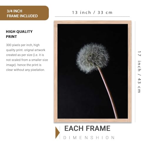 Image of HOTHOUSE Abstract Painting Home Decorative Abstract Wall Art poster With Frame For Living Room Bed Room Hotel Wall Decor Digital Reprint Set of 3 (13X17 inch)