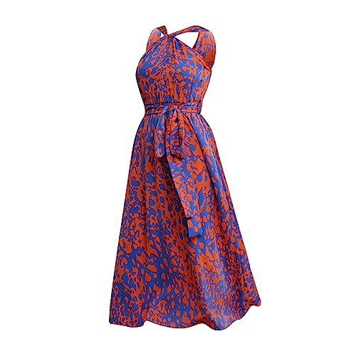Robe imprimé vintage pour fille look princesse romantique et bohème pour les vacances