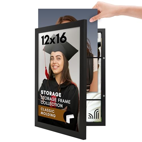Americanflat 12x16 Picture Frame - Engineered Wood - Black