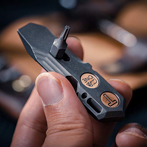 Titanium Pry Bar Edc Multi Tool With Bottle Opener Screwdriver Function Keychain Tools Outdoor Gear #TOP5