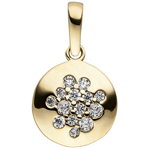 Jobo Damen-Anhänger aus 8 Karat 333 Gold mit 14 Zirkonia