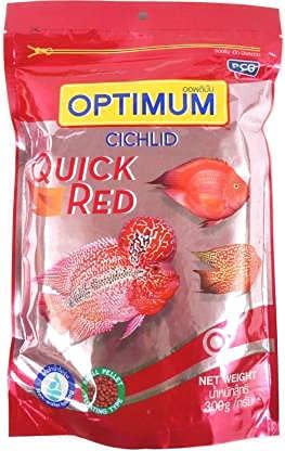 Shivi Pets Optimum Cichlid Quick Red Small Pellet Fish Food 300G