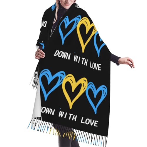 Down Syndrome Awareness Month Scarfs For Women Soft Shawl Scarves Long Wraps Women'S Lightweight Scarf With Tassels