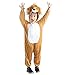 Seruna AN73 Taglia 2-3A (92-98cm) Costume da Leone per Bambini e Neonati, indossabile Comodamente sui Vestiti Normali