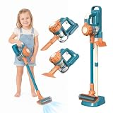 3-in-1 Kinderstaubsauger mit Saugfunktion für Kinder ab 3 Jahren (Blau)