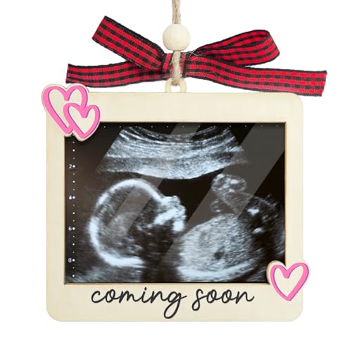 Ultrasound Photo Frame Ornament, Gender Reveal Announcement