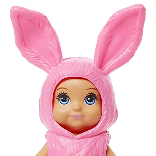 Barbie Skipper Babbysitters Club Dress Up Babies - Grp02 - Blue Eyed Baby Dressed In A Pink Bunny Outfit #TOP19