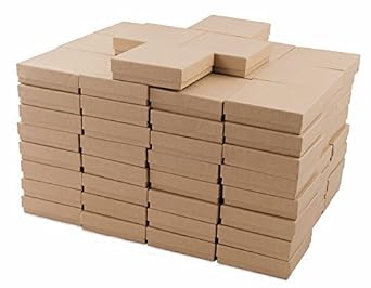 Brown Kraft Cotton Filled Gift Boxes #33 - Pack of 100