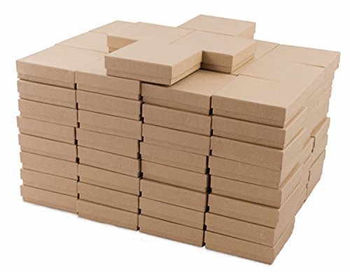 Brown Kraft Cotton Filled Gift Boxes #33 - Pack of 100