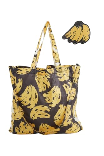 Bolsinha Me Leva Bossa Banana Farm Dobrável Sacolinha Saco Mochila Praia Piscina Passeio Mercado Passeio Com Alça Original Farmete