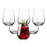 Spring & Autumn 6 Stück Wassergläser Set für Cokctails & Mocktails Trinkgläser Set Highball Gläser 425 ml