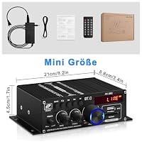 AK-380 Bluetooth 5.0 HiFi Verstärker 2.0-Kanal 40W x 2 – Ansicht 7