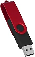2GB USB Flash Drive with Type C Adapter and Lanyard, USB 2.0 High Speed Metal Pen Drive 360° Rotatable Storage Memory Stick for Phone/Pad/PC/Laptop - (Red 2GB)