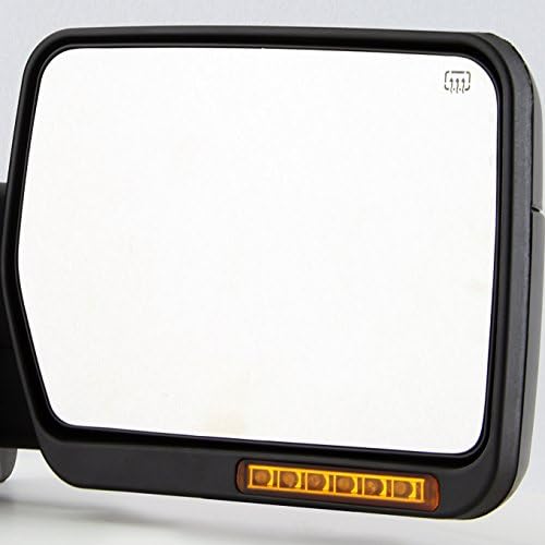 AKKON - For 07-14 Ford F150 Pickup Truck Towing Power + Heated w/Amber LED Signal Mirrors Pair Left + Right