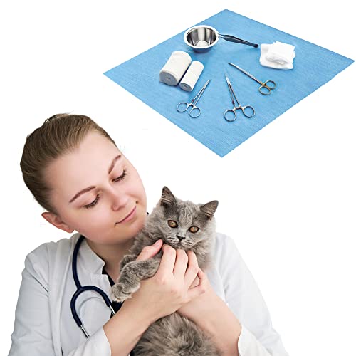 Ezgoodz Sterilization Wraps 20" X 20". Pack Of 50 Blue Non-Woven Non-Sterile Pads For Surgical Instruments, Equipment. Sms Sheets 60 Gsm For Sterilization Of Medical Tools With Steam & Ethylene Oxide. #TOP19