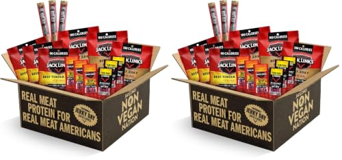 Jack Link's Beef Jerky Variety Pack Gift Basket Assorted Jerky, Steaks, and Meat Sticks - Ready to Eat Protein Snacks - Made with 100% Real Beef - Valentine's Day Gift for Him, 15 Count (Pack of 2) - image 1