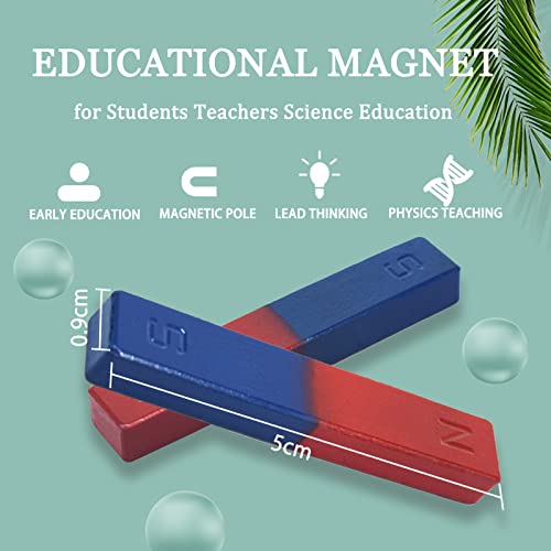 Educational Long Alnico Bar Magnet Small With North South Identified For Students Teachers Science Education 2Pcs #TOP1