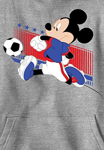 Disney Boy's Usa Kick Hoodie, Athletic Heather, Medium #TOP1