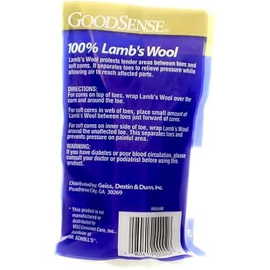 GoodSense Lambs Wool Padding, 3/8 oz Bag - 1/Each