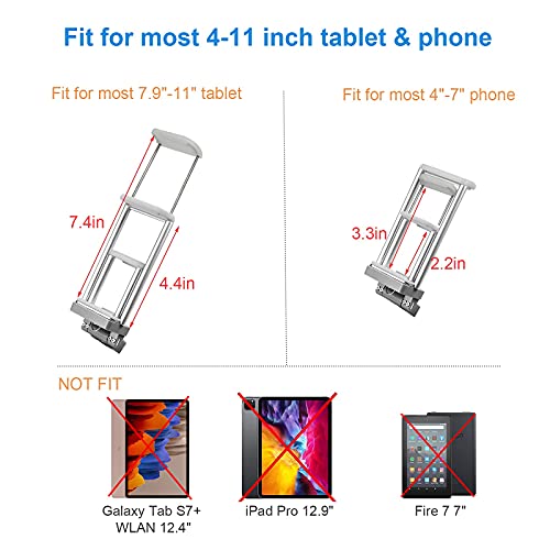 Hanatora 4-11 Inch Tablet Holder Mount Bracket With Lanyard For Dji Mavic 3,Air 2S, Mavic Air 2,Dji Mini 3 Pro,Mini 2 Drone Remote Controller, Extended Control Clip Accessories #TOP2