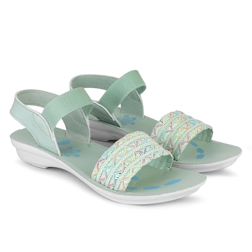 Image of Women Stylish & Comfortable Sandals | Lightweight Cushioned Footbed | Anti-Slip Sole, Casual Footwear