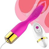 Magischer Massager mit Kabelsteuerung Massagegerät mit 12 Vibrationsmodi Silikon USB wiederaufladbar PHS