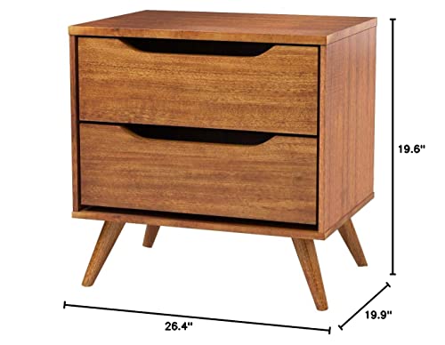 Furniture Of America Lennart Oak Nightstands, 24" H #TOP4