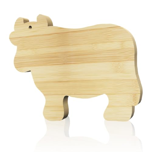 Tabla de Cortar y Bandeja Decorativa en Forma de Vaca