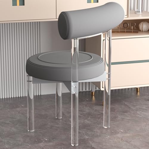 Silla de comedor de acrílico transparente