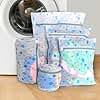 Yellow Weaves Clothes Washing Bags - Mesh Laundry Bag With Zipper for Delicates, 5 Sizes, Reusable for Underwear, Tops, Socks, Pants, Sweaters, Bras and Baby Clothes, Blue