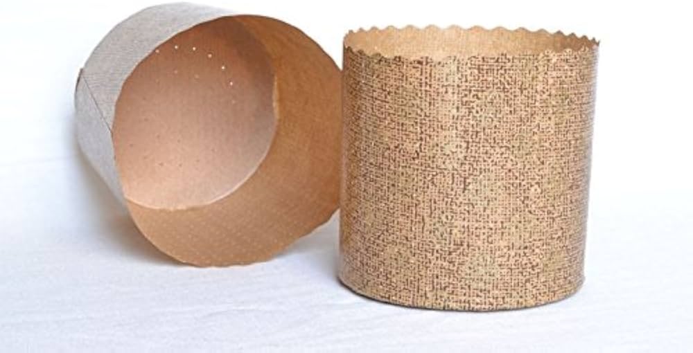 Lot De 40 Moules Hauts Pour Panettone 7 Cm Diamètre 5 Cm Hauteur 100 G - Papier Cuisson