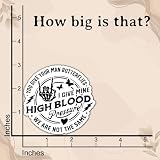 (3Pcs) You Give Your Man Butterflies I Give Mine High Blood Pressure We Are Not The Same Sticker Funny Sarcastic Couple Quote Baddie Humor Vinyl Decal Waterproof for Laptop Water Bottle Tumbler 3 Inch