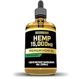 iVitamins Hemp Oil Drops for Pain : 15,000mg : May Help with Inflammation, Pain, Joint Relief, Hair,
