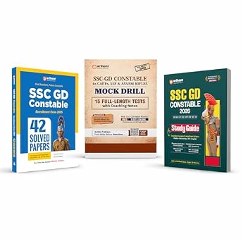 Buy Arihant SSC GD Constable Exam 2026 Combo | Study Guide, Mock Drill ...