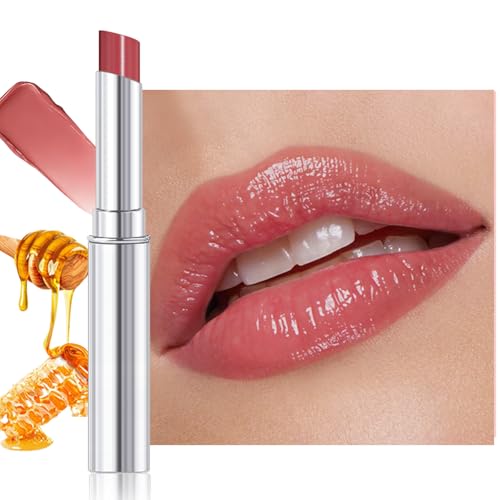 FeiCuiYun Girly Honey Tinted Lip Balm Lip Gloss Lipstick for Women, Sheer Hydrating Lip Stains Tint, Moisturizing Lip Color for All Skin Tones, Nourishing Lip Balm, 06#
