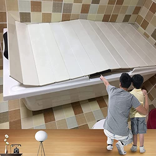 Plateau de baignoire blanc isolant contre la poussière et pliable - 6