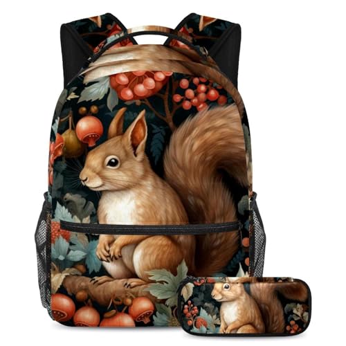 Cartables enfant animaux de la forêt sac à dos écureuil pour une rentrée joyeuse