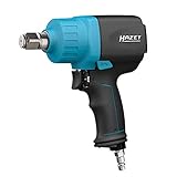 Vibrationsarm: nur 7,47 m/s² Hazet Druckluft-Schlagschrauber (3/4 Zoll Vierkantabtrieb, Lösemoment: 1890 Nm, starkes Doppelhammer-Schlagwerk, extrem handlich, Betriebsdruck: 6,3 bar, nur 2,1 kg schwer) 9013M