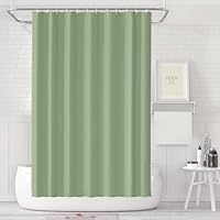 LUKDUNG 180x200 Badevorhang, Duschvorhang Anti-schimmel in Badezimmer, Vorhang für Badewanne Dusche aus Kunststoff Wasserdicht Waschbar, Waschbar PEVA Shower Curtain mit 12 Duschvorhangringe Grün