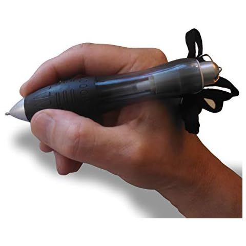 Thixotropic Super Big Fat Pen for Arthritis (5 pack) Black Ink, Black Body + 5 Ink Refills Cover