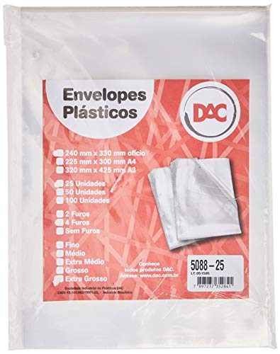 Blister 25 Envelope Extra Grosso 4 Folhas, DAC, Blister 25 Envelope Extra Grosso 4 Folhas 5088-25, T