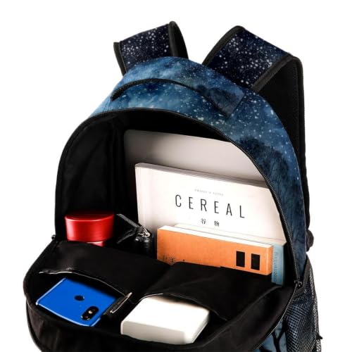 Mochila impermeable con diseño del espacio para llevar libros y laptop seguros 4